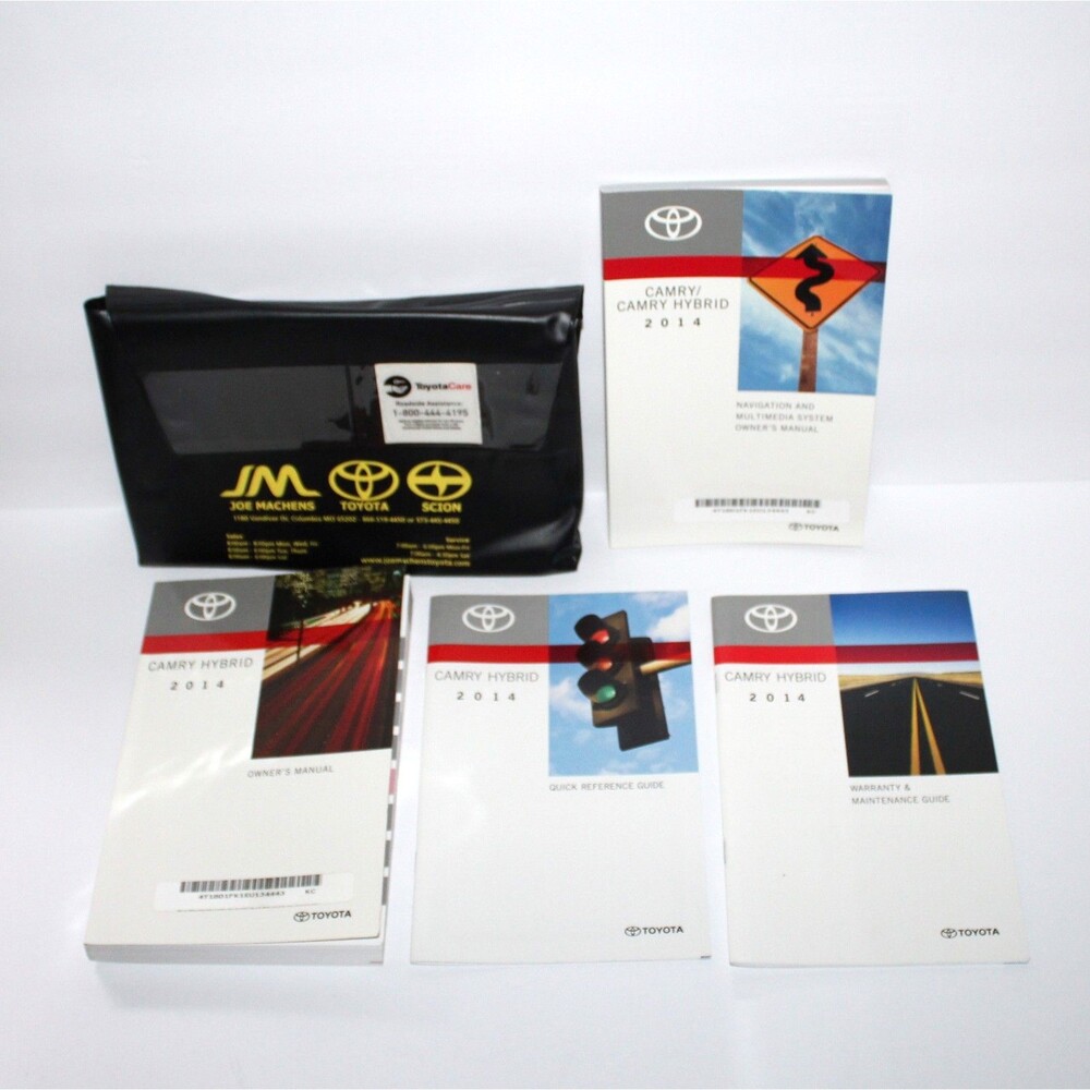 Toyota Camry Hybrid 2014 Owner’s Manual Maintenance Reference Guide 4 books